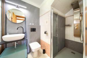 Koupelna v ubytování Apartments Adria Danka