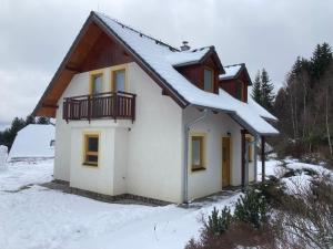 Villapark Lipno Dreams - pet friendly v zimě