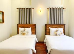 My Key Polanka Private Villa with Pool客房内的一张或多张床位