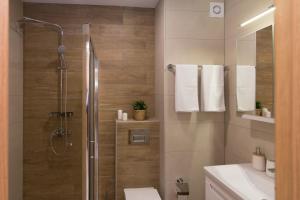 Koupelna v ubytování Apartman Čari na Tari