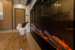 TV a/nebo společenská místnost v ubytování Apartman Čari na Tari