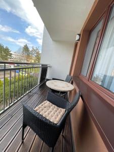 Balkón alebo terasa v ubytovaní Apartament Planeta Mielno 114 Premium