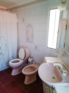 Koupelna v ubytování 25puntocinco alquiler x día con cochera Tandil