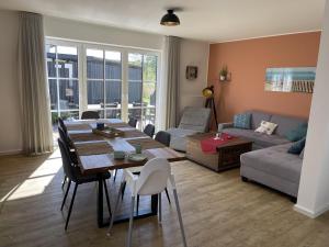 Χώρος καθιστικού στο Ferienhaus 15 "Gut Tossens"