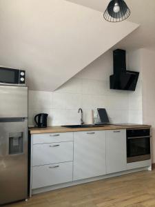 Kuchyňa alebo kuchynka v ubytovaní Apartament Rybical - POKOJE