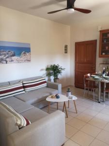 A seating area at Casa Plumeria at Gouves Beach