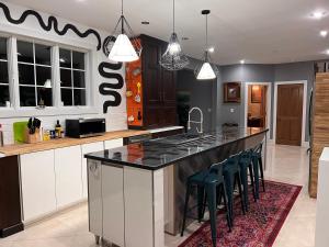 Kuchyň nebo kuchyňský kout v ubytování Hudson Valley Dream Mansion