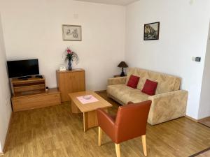 TV a/nebo společenská místnost v ubytování Apartments Villa Emilija