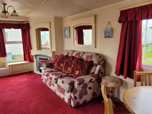 Posezení v ubytování 6 Berth Seaview Ingoldmells Park Lodge