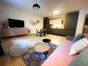 TV a/nebo společenská místnost v ubytování Apartmán Hubertus No. 17