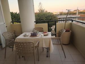 A balcony or terrace at Casa Plumeria at Gouves Beach