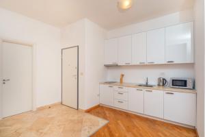 Kuchyň nebo kuchyňský kout v ubytování Alex Lux sea view apartment 1