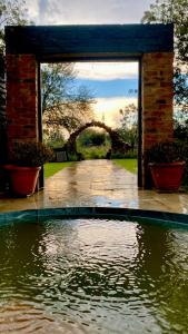a large pool of water in front of a building at Soul Oasis Urban Retreat in Centurion