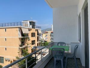 Balkón nebo terasa v ubytování The First Hotel Saranda