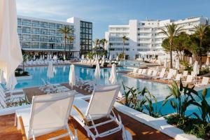 a view of the pool at the resort at AluaSoul Ibiza - Adults only in Es Cana