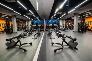 Posilňovňa alebo fitness centrum v ubytovaní Hotel Angie