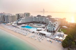 an aerial view of a resort on the beach at Taj Exotica Resort & Spa, The Palm, Dubai in Dubai