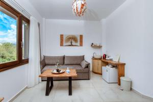 Posezení v ubytování Deluxe Suites