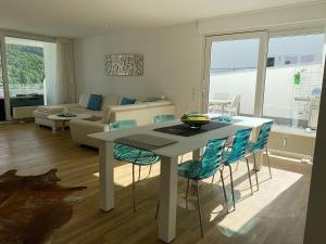 Posezení v ubytování Weingut-Aparthotel Olinger