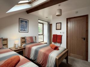 Katil atau katil-katil dalam bilik di Converted barn, perfect MTB break, Coed y Brenin