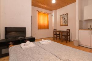 Postel nebo postele na pokoji v ubytování Apartmani LUKA Perućac