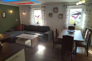 Posezení v ubytování Haus am Soleweg