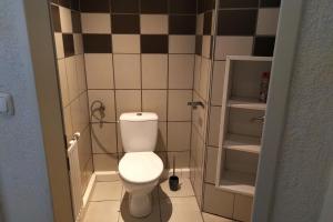 Koupelna v ubytování Haus am Soleweg