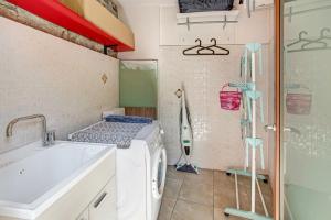 a bathroom with a sink and a shower at La Maison du Bonheur Grosio in Grosio +22 photos