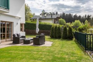 Vonkajšia záhrada v ubytovaní Apartement Santner