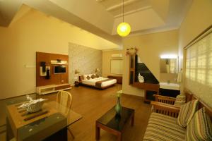 Voodi või voodid majutusasutuse Broad Bean Resort & Spa toas