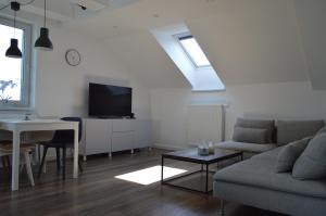 A television and/or entertainment centre at Ager Apartments