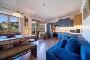 Dapur atau dapur kecil di Feldhof Apartment Golden Delicious