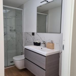 Kúpeľňa v ubytovaní Maso Kreuzberg