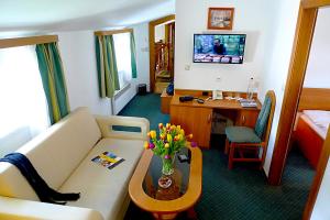 Televízia a/alebo spoločenská miestnosť v ubytovaní Hotel Spindlerova Bouda