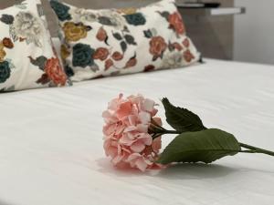 Cama o camas de una habitación en Hostal Rías Bajas