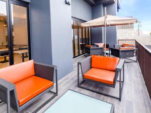 Posezení v ubytování LiVEMAX RESORT Aki Miyahama Onsen