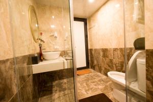 Koupelna v ubytování Sapa Wings Hotel