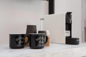 Príslušenstvo na prípravu kávy alebo čaju v ubytovaní CentralViewSuites