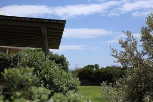 a close up of a house with bushes at Aithra -Agios Petros Andros in Gavrio