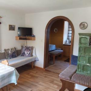 Postel nebo postele na pokoji v ubytování Haus Sonnenalm