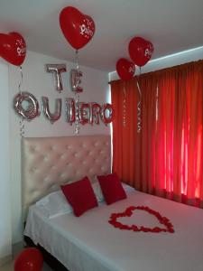 Voodi või voodid majutusasutuse Apartamento oasis del norte toas