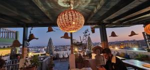 A restaurant or other place to eat at Atlantic Hostel
