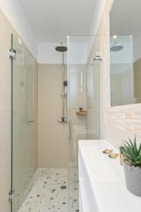 A bathroom at Naxos Blue Sky