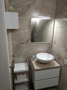 A bathroom at Perla delle Maldive
