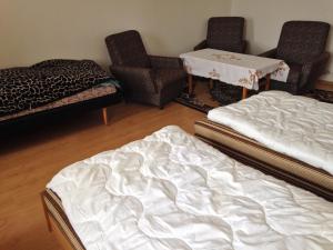 Posteľ alebo postele v izbe v ubytovaní Petra Apartmanok