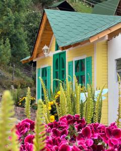 Glamping Domos del Lago外面的花园