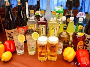 Nápoje v ubytování LiVEMAX RESORT Kaga Yamashiro