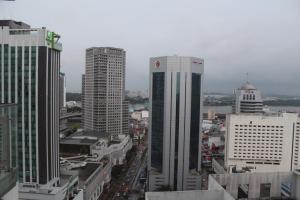 a view of a city with tall buildings at Suasana Suites D'Homestay2 JB Town in Johor Bahru
