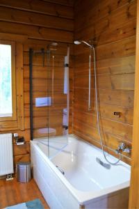 Bathroom sa Norwegisches Blockhaus