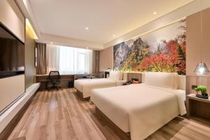 Posezení v ubytování Atour Hotel Dalian Zhuanghe